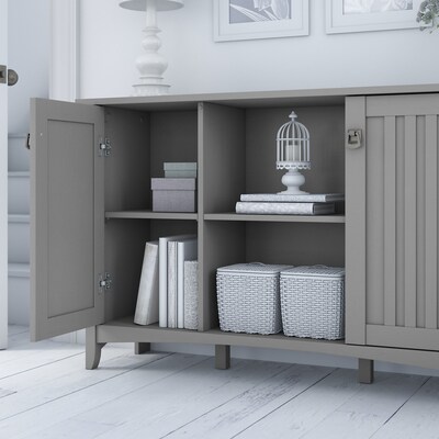 Bush Furniture Salinas Accent Storage Cabinet with Doors, Cape Cod Gray (SAS147CG-03)