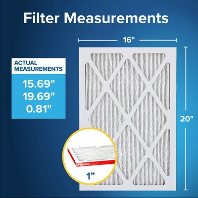 Filtrete Allergen Defense Air Filter, 1000 MPR, 16" x 20" x 1" (9800-4)