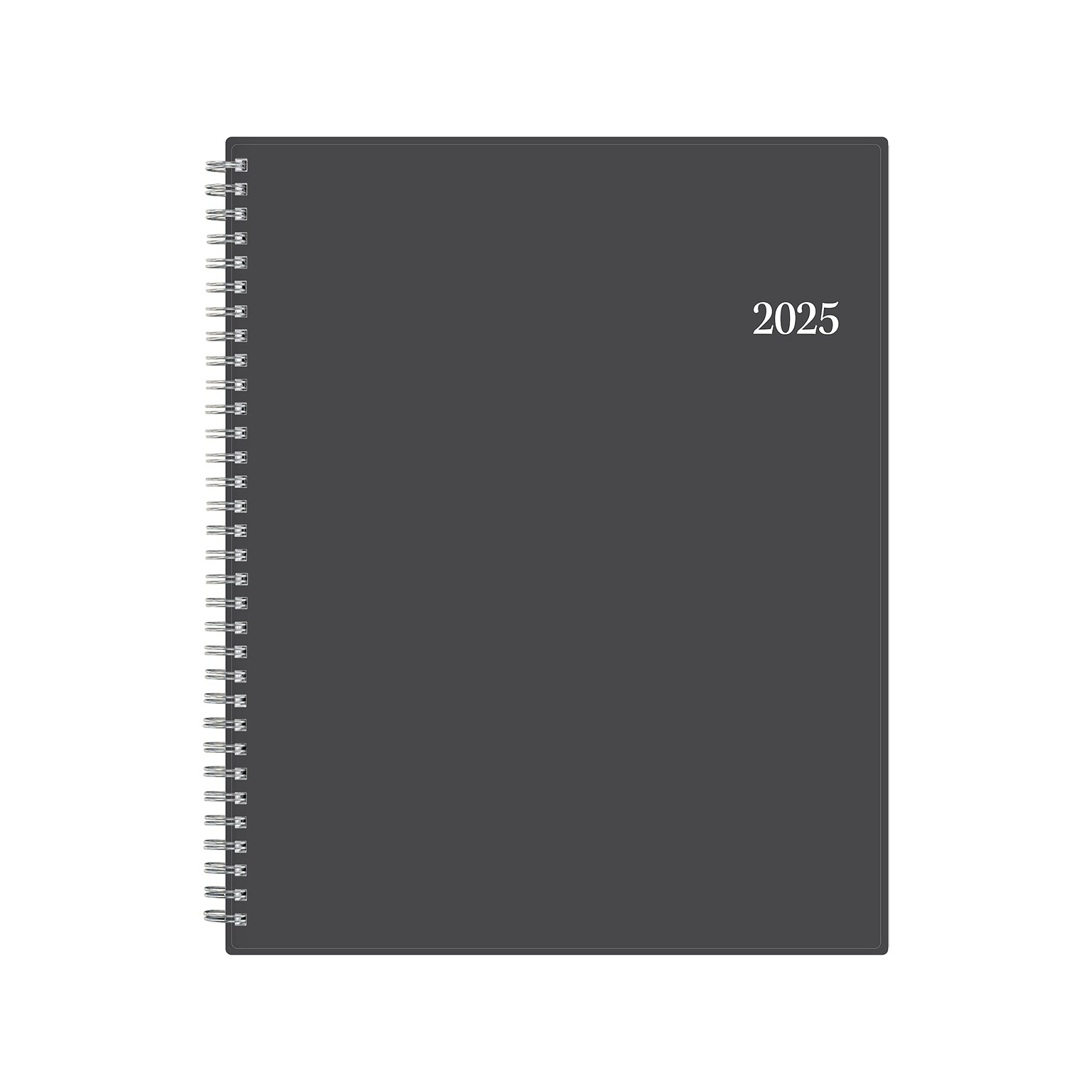 2025 Blue Sky Passages 8.5 x 11 Weekly & Monthly Planner, Plastic Cover, Charcoal Gray (100008-25)