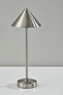 Adesso Ritchie LED Table Lamp, Brushed Steel (2601-22)