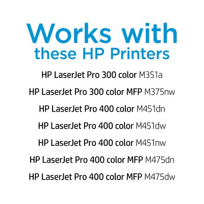 HP 305A Black Standard Yield Toner Cartridge (CE410A)