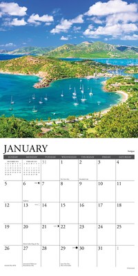 2025 Willow Creek Caribbean 12" x 12" Monthly Wall Calendar (42168)