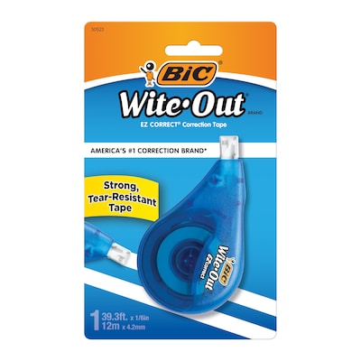BIC Wite-Out EZ Correct Correction Tape, 1/6 x 472