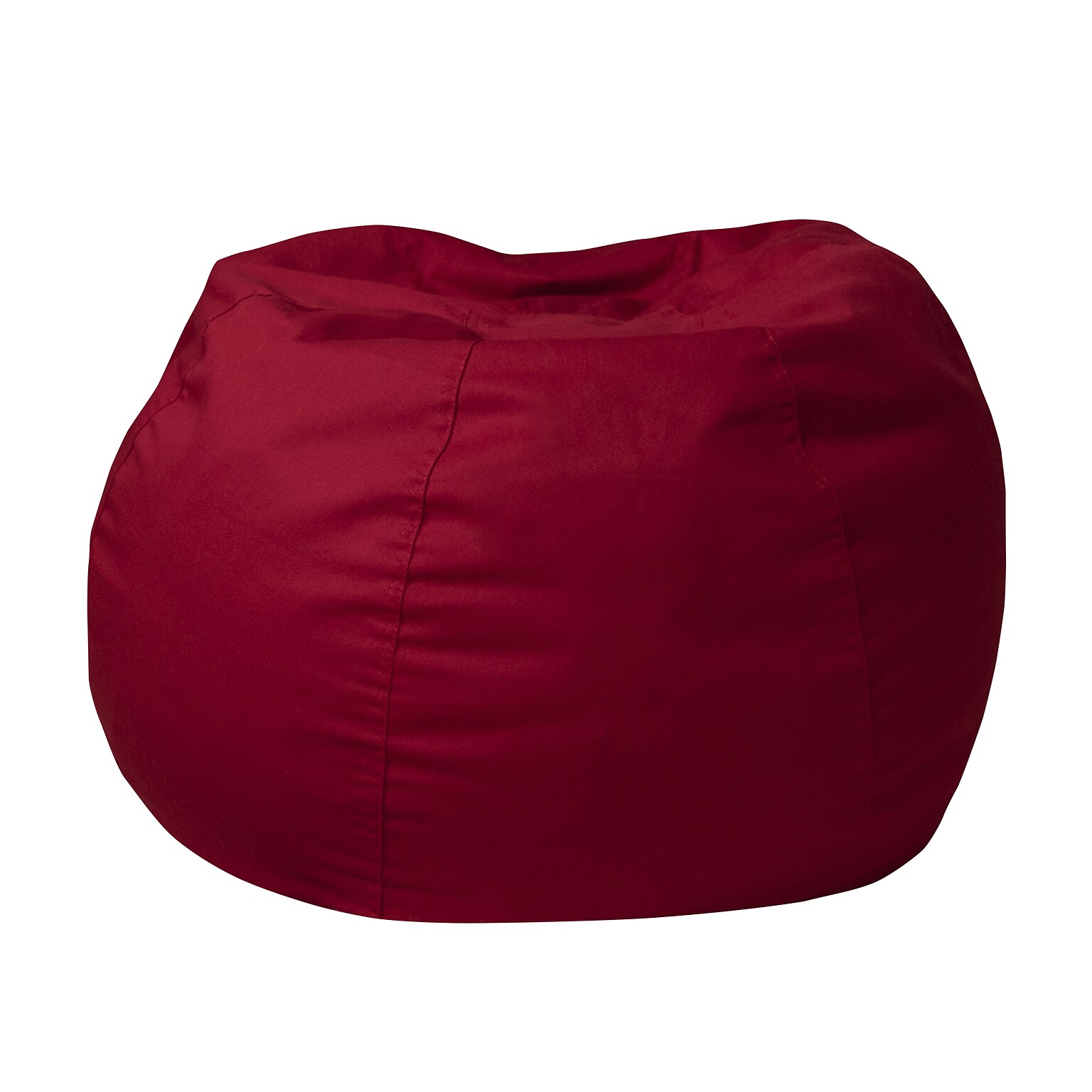 Flash Furniture Cotton Twill Bean Bag Chair, Red (DGBEANSMSLDRD)