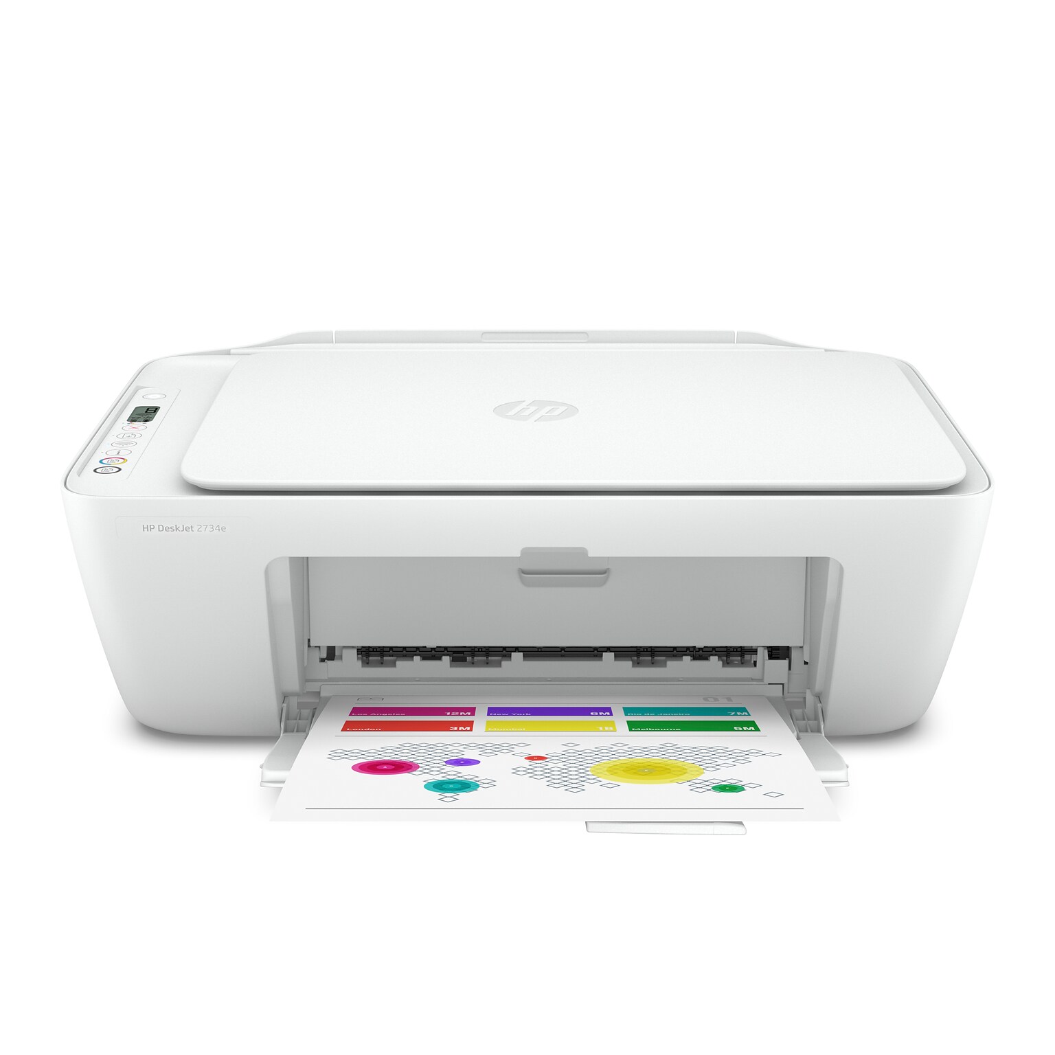 HP DeskJet 2734e Wireless All-in-One Color Inkjet Printer, Scanner, Copier, Best for Home, 6 Months FREE INK with HP+ (26K72A)