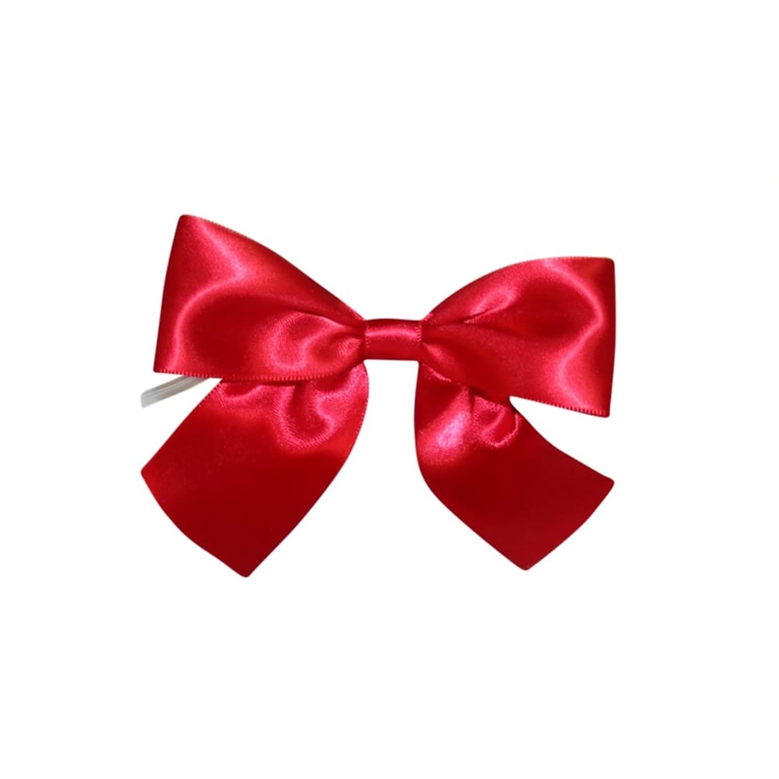 JAM Paper Satin Bows, Scarlet Red, 50/Pack (52640349223)