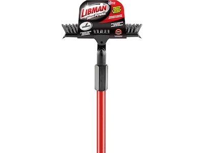 Libman 10 PET Swivel Grout and Scrub Brush, Red/Black, 6/Pack (1559)