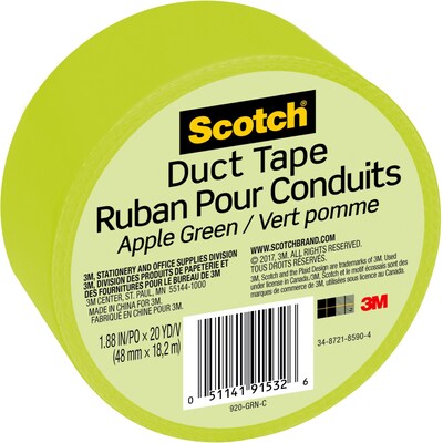 Scotch Duct Tape, 1.88" x 20 yds., Green (920-GRN-C)