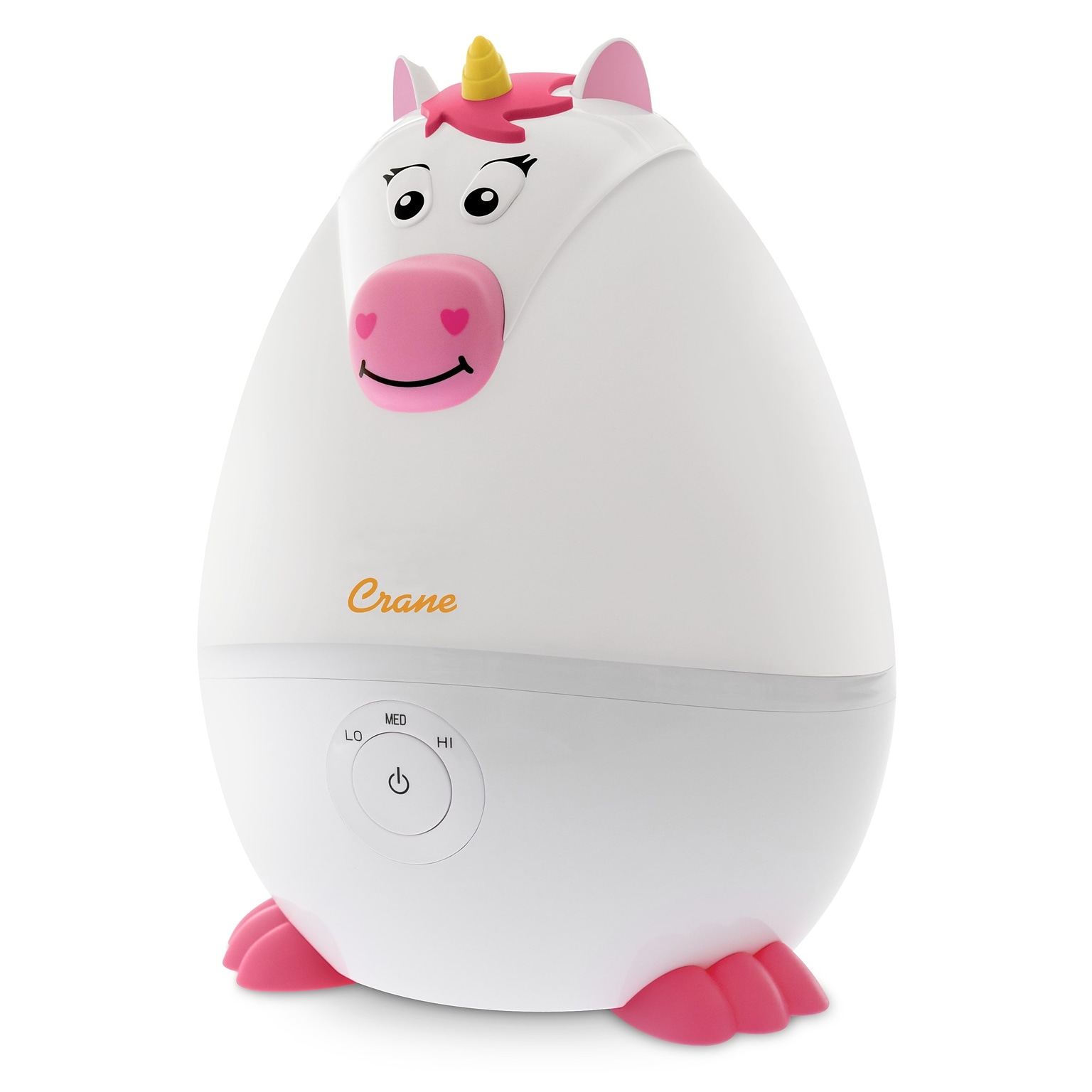 Crane Mini Unicorn Ultrasonic Cool Mist Tabletop Humidifier, 0.5-Gallon, White (EE-8257)