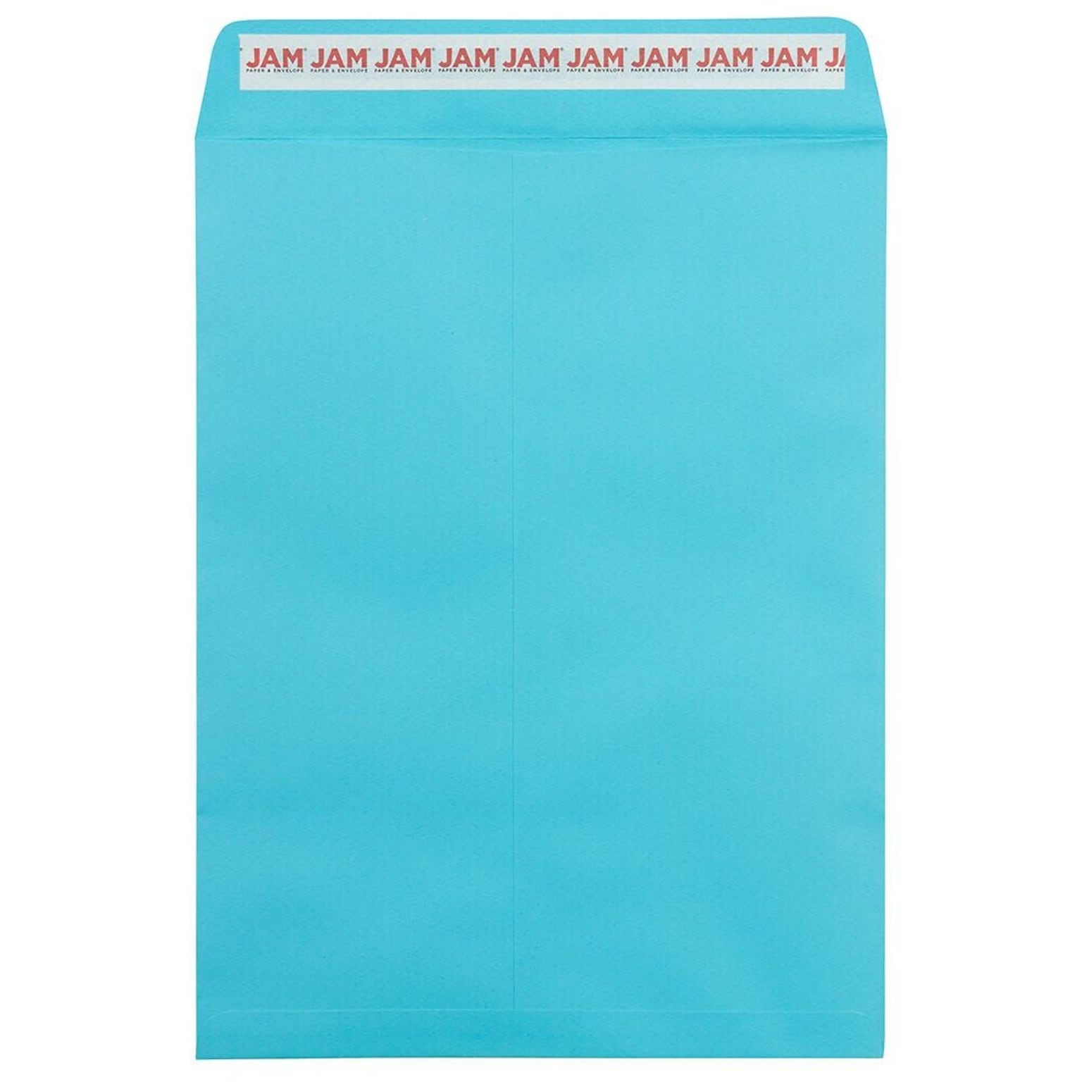 JAM Paper Self Seal Catalog Envelope, 9 x 12, Blue, 100/Pack (188047509D)