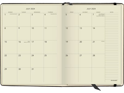 2024-2025 AT-A-GLANCE Plan. Write. Remember. 7.5" x 10" Academic Weekly & Monthly Appointment Book, Paperboard Cover, Black