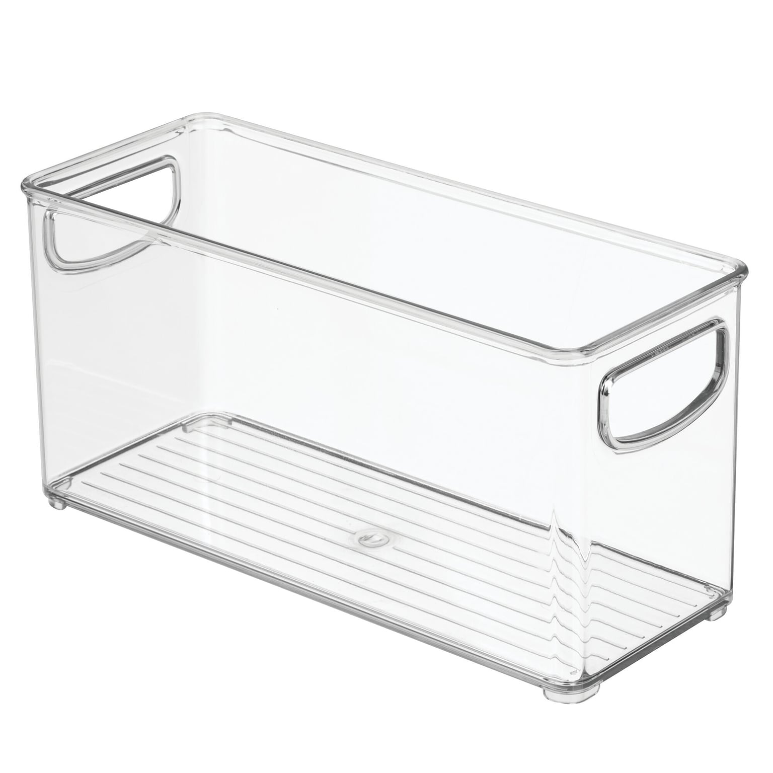 iDESIGN Small Stackable Plastic Storage Bin, Clear (63799)