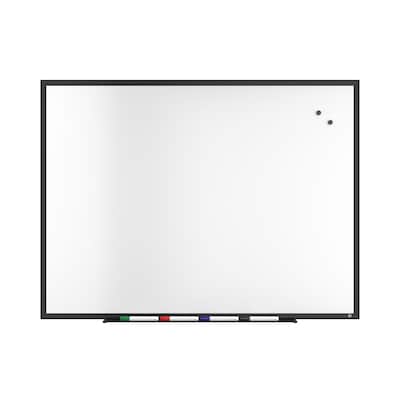 TRU RED™ Magnetic Steel Dry Erase Board, Black Frame, 4 x 3 (TR61181)