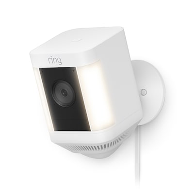 Ring Spotlight Cam Plus Outdoor Wireless Security Camera, White (B09J1TB7TB)