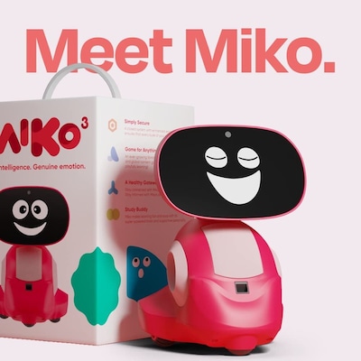 Miko 3 AI-Powered Smart Robot for Kids, Martian Red (EM03R)