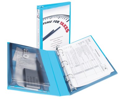 Avery Mini Durable Protect & Store 1" 3-Ring View Binders, Blue (23014) |  Quill.com