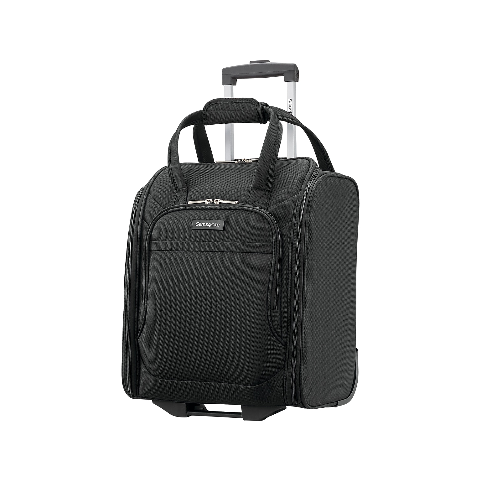 Samsonite Ascella X Polyester Carry-On Luggage, Black (131985-1041)