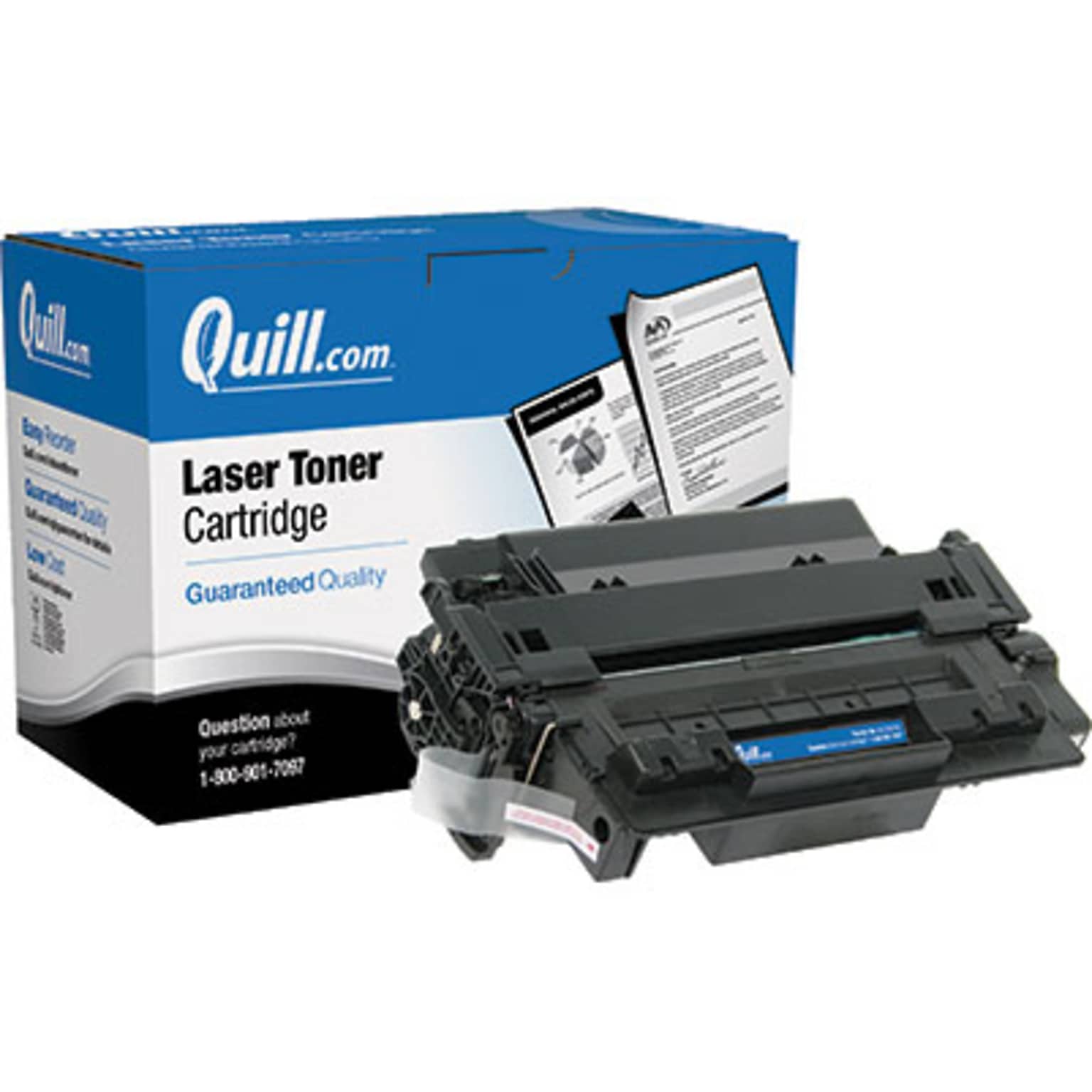 Quill Brand Remanufactured HP 55A (CE255A) Black Laser Toner Cartridge (100% Satisfaction Guaranteed)