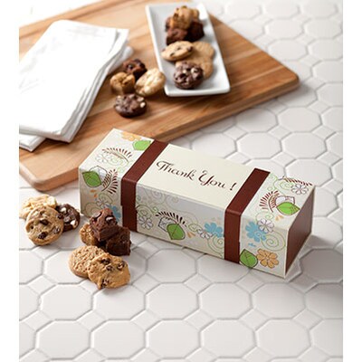 Mrs. Fields® Special Occasion Cookie Gifts; Thank You Box with 18 Assorted Bite-Sized Nibblers®