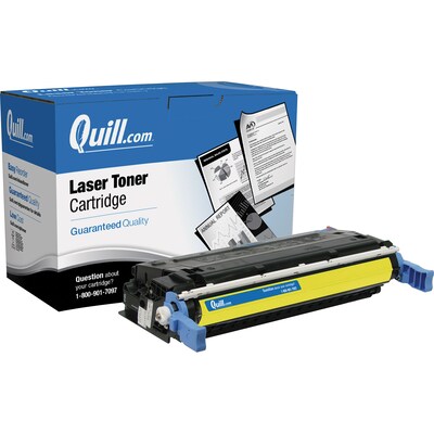 Quill Brand Remanufactured HP 641A (C9722A) Yellow Laser Toner Cartridge (100% Satisfaction Guarante
