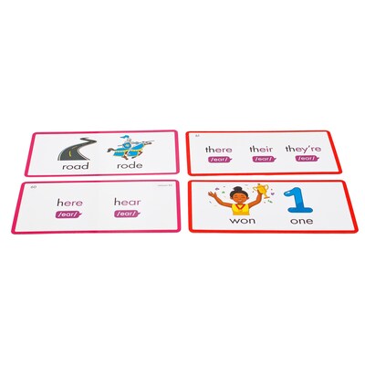 Junior Learning Rainbow Phonics Homophones Cards (JRLRP110)