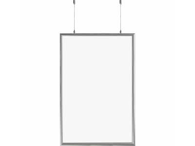 Azar Poster Holder, 24 x 36, Ceiling, Silver Aluminum (300416)