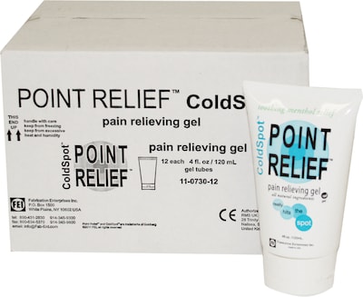Point Relief™ ColdSpot™ Pain Reliever; 4oz. Gel Tube, 12/Box
