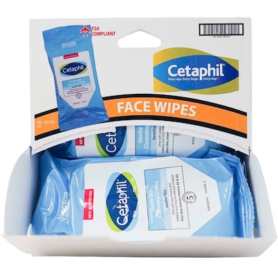 Cetaphil Gentle Skin Cleansing Cloths, 10 Wipes/Pack, 12 Packs/Dispensit Boxes, 12 Dispensit Boxes/C