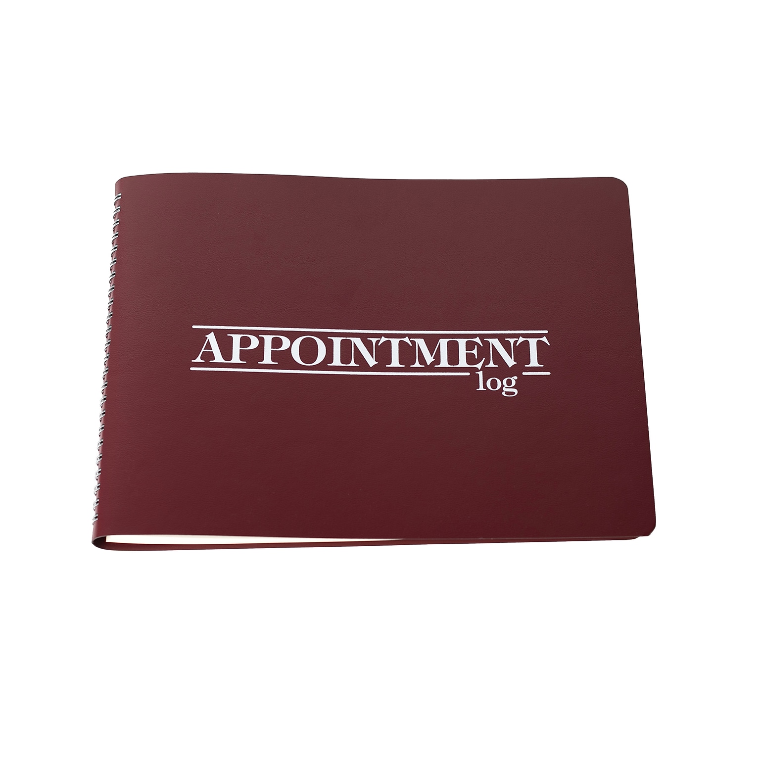 2026 Medical Arts Press® 8 1/2 x 11 2 Column Daily Appointment Log, Maroon (3109426)