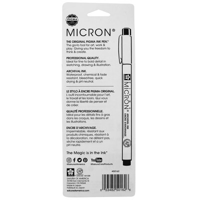 Sakura Pigma Micron Pen, Fineliner, Gray/Silver Ink, 3/Bundle (SAK50162-3)