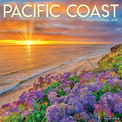 2025 Willow Creek Pacific Coast 12 x 12 Monthly Wall Calendar (44339)