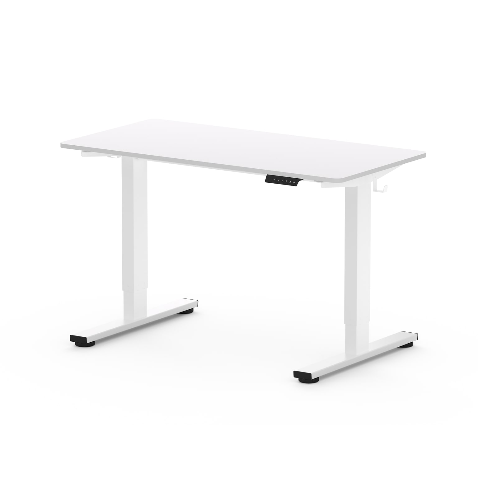 FlexiSpot E2 48W Electric Rectangular Adjustable Standing Desk, White (E2WE4830W)