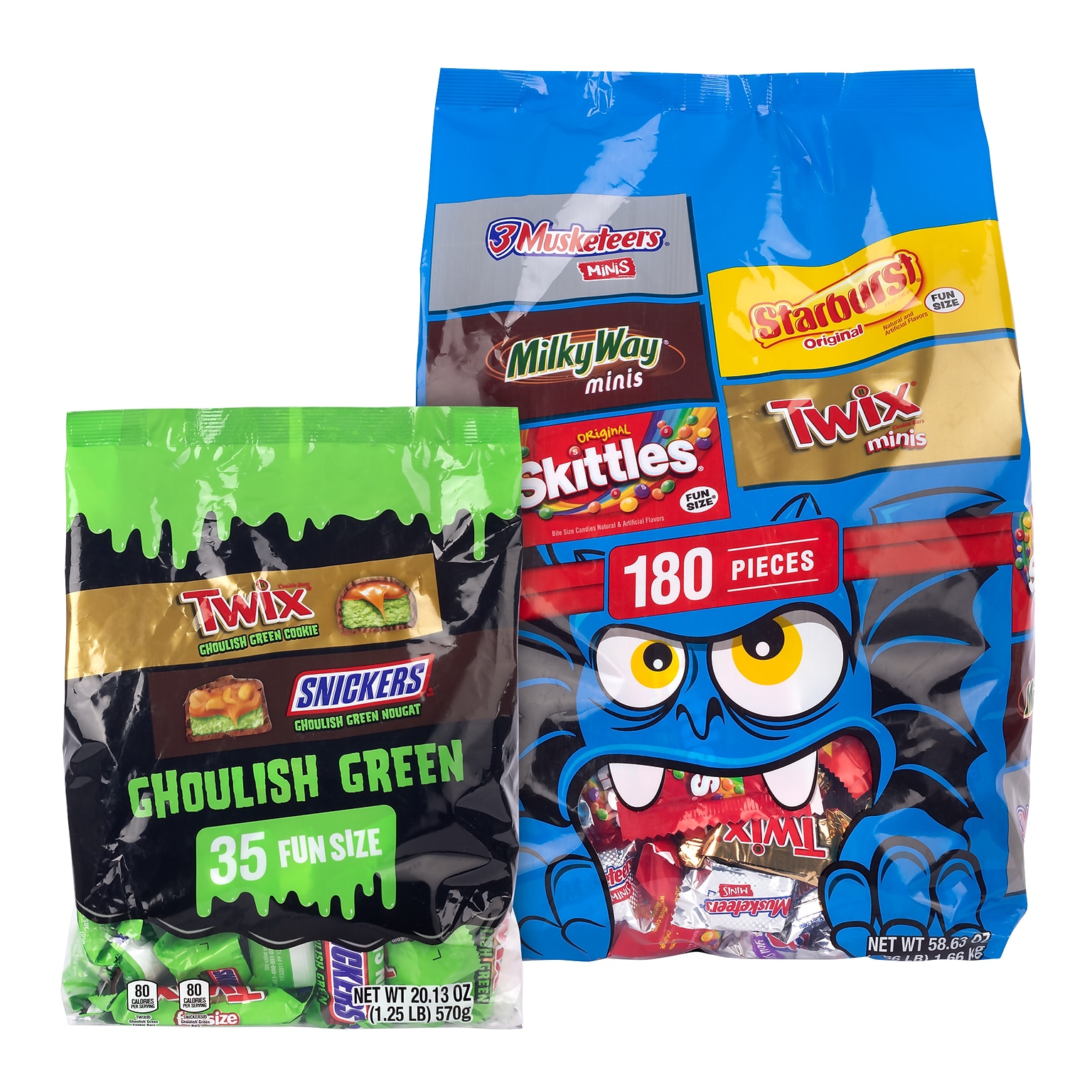 Mars Mixed Chocolate & Sugar Variety Halloween Bundle, 78.76 oz., 215 Pieces, 2/Pack (600-04104)