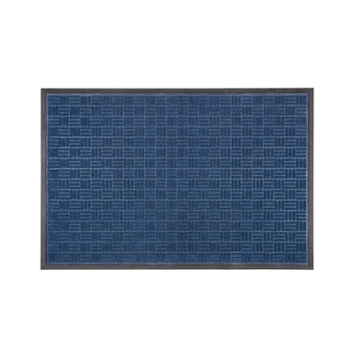 Floortex Doortex Ribmat Indoor / Outdoor Entrance Mat, 60 x 36, Blue (NREMFLLV0108)