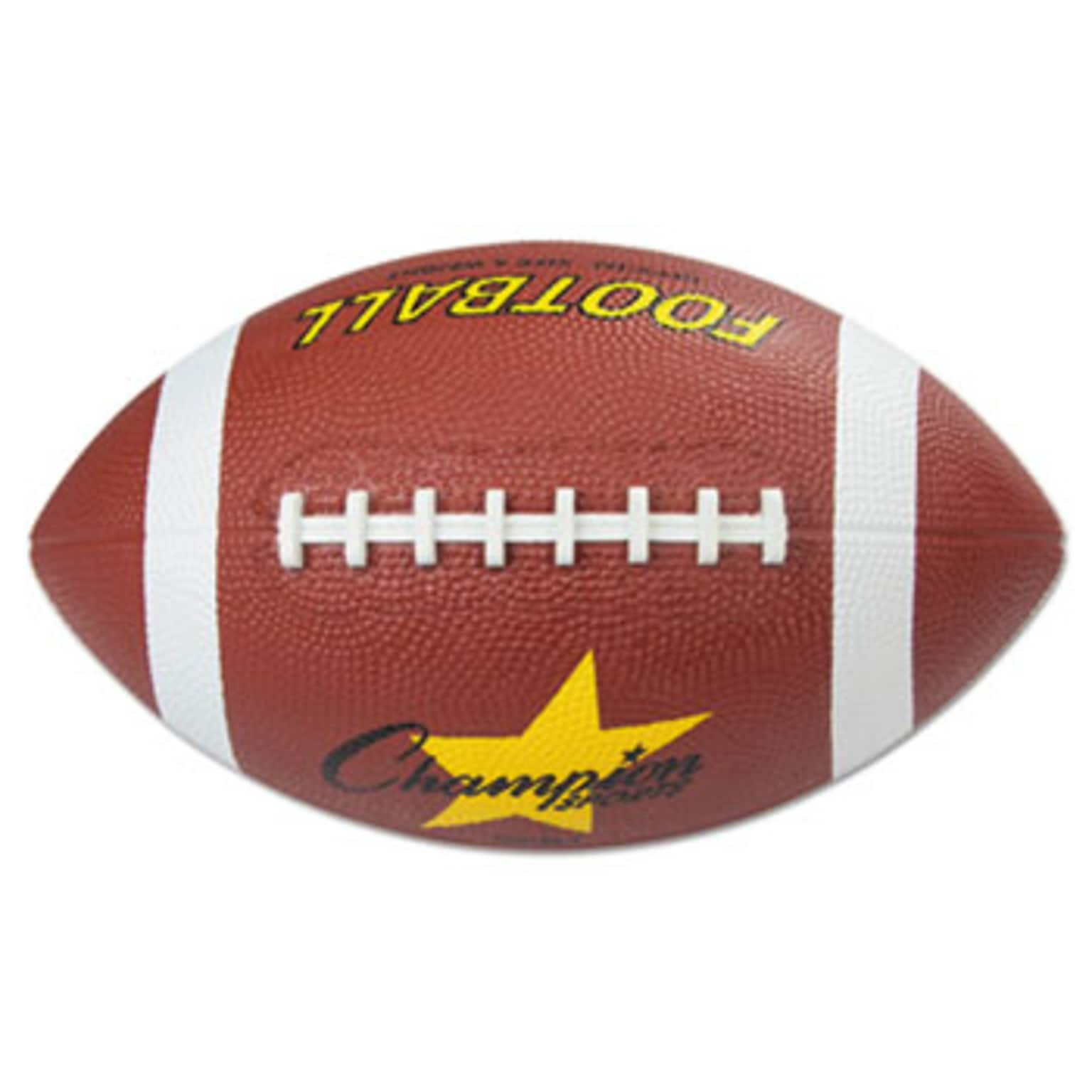 Champion Sports Rubber Sports Ball, Football, Official NFL, No. 9, Brown