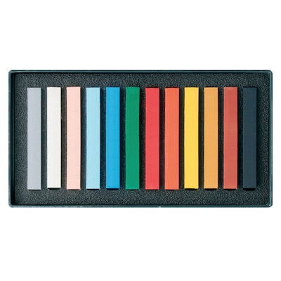 Lyra PolyCrayons Soft Pastel Sticks Set, Assorted Colors, 12/Set (LYXL5651120)