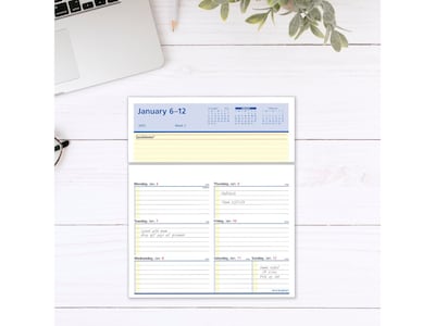 2025 AT-A-GLANCE QuickNotes Flip-A-Week 7" x 5.5" Weekly Desk Calendar Refill, Multicolor (SW706-50-25)