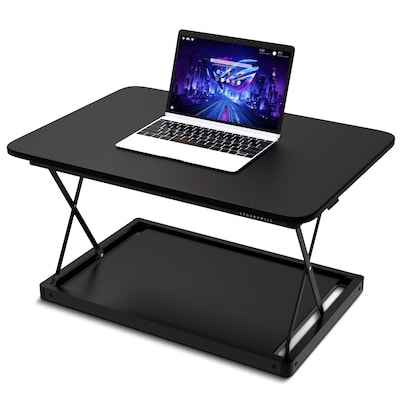 Uncaged Ergonomics CHANGEdesk 3-14 Metal Adjustable Desk Riser, Black (CDMM-B)