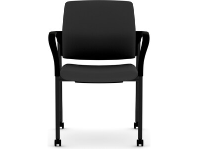 HON Ignition Fabric Multipurpose Stacking Chair, Black (HIGS6.F.H.U.CU10.T)