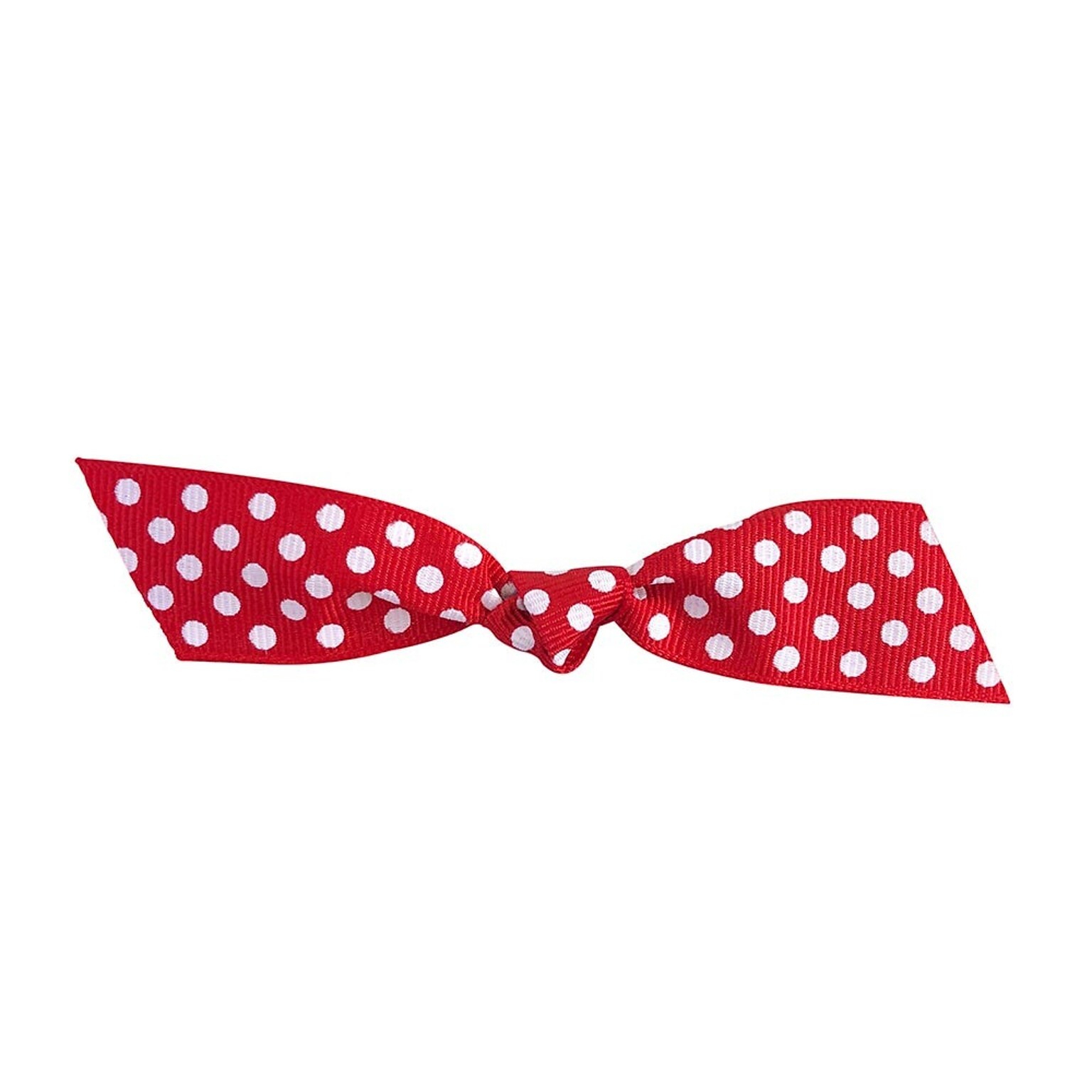 JAM Paper Grosgrain Bows, Red with White Polka Dots Flair, 100/Pack (52640349346)