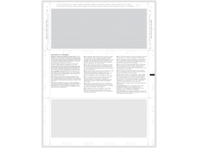 ComplyRight 1099-MISC Tax Form with Printed Backer Instructions, 4-Up, Copy B, 2, 500/Pack (5501)
