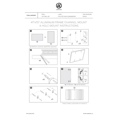 U Brands Basics Plus Steel Dry-Erase Whiteboard, Aluminum Frame, 4' x 6' (00073AANNN)