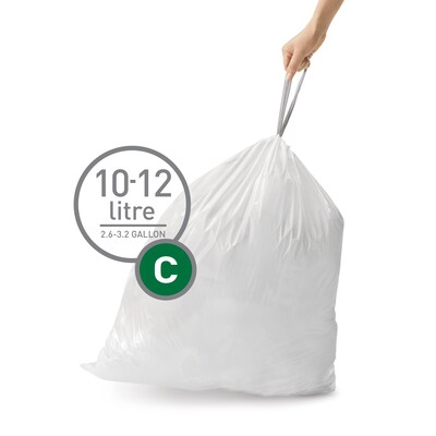 Heritage 4 Gallon Industrial Trash Bag, 17 x 18, High Density, 6 Mic,  Natural, 40 Rolls (Z3418RN R