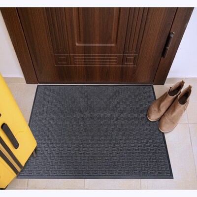 Floortex Doortex Ribmat Indoor / Outdoor Entrance Mat, 72 x 48, Charcoal (NREMFLLV0109)