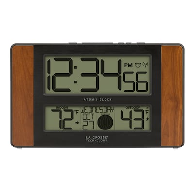 La Crosse Technology Atomic Wall/Table Clock, 6.61 x 11.1 x 1.14 (513-1417CH-INT)