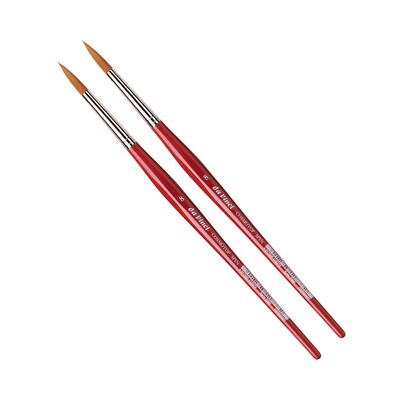 da Vinci COSMOTOP-SPIN Watercolor Synthetic Silkpainting Round Brush, 2 Brushes/Pack (DVXVA55808-2)