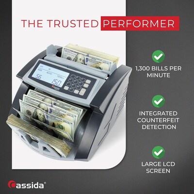 Cassida 5520 Series Bill Counter, Gray (5520UV)