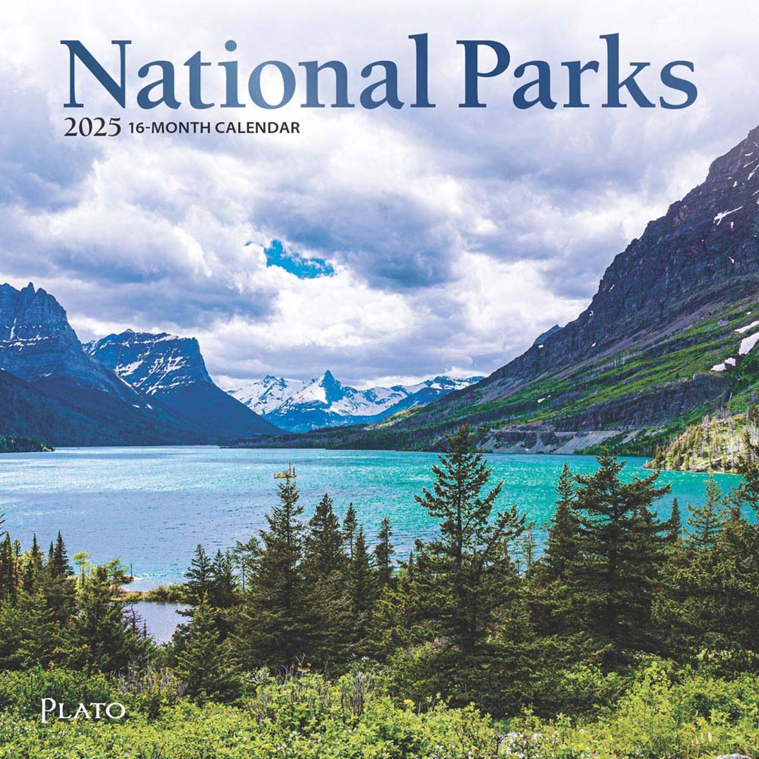 2025 Plato National Parks 7 x 14 Monthly Mini Wall Calendar, (9781975478728)