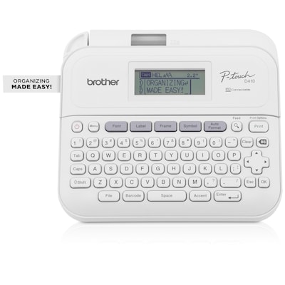 Brother P-touch Desktop Non-Thermal Label Maker, White (PT-D410)