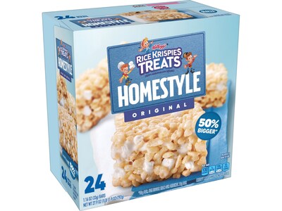 Kelloggs Rice Krispie Treats Homestyle Original Cereal Bar, 1.16 oz., 24 Bars/Box (KEE27140)